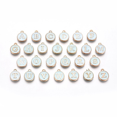 Double-sided Alloy Enamel Charms ENAM-WH0046-A03-1