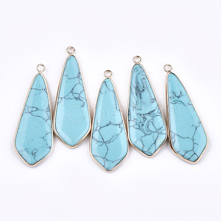 Synthetic Turquoise Pendants G-T112-30A-1