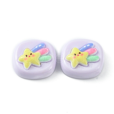 Opaque Cute Cartoon Resin Cabochons CRES-O006-06H-1