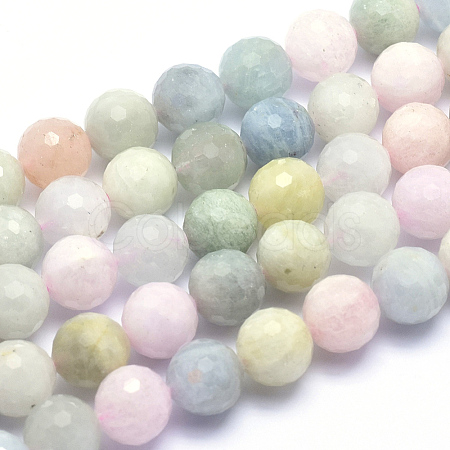 Natural Morganite Beads Strands G-K224-11-10mm-1