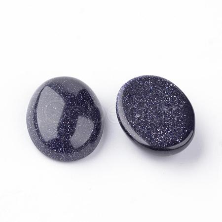 Synthetic Blue Goldstone Cabochons G-S240-22-1