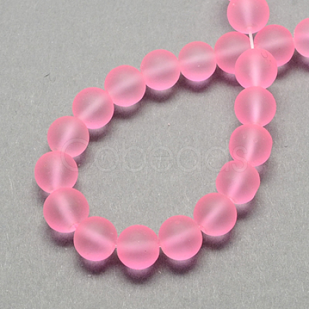 Transparent Glass Bead Strands GLAA-S031-12mm-20-1