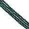 GOMAKERER 2 Strands Natural Emerald Beads Strands, Round, 6.5mm, Hole: 0.8mm, about 64pcs/strand, 15.55 inch(39.5cm)