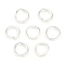 Brass Jump Rings, Open Jump Rings, 925 Sterling Silver Plated, 4x0.7mm, Inner Diameter: 2.5mm, about: 2200pcs/100g