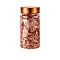 UV Gel Nail Art Tinfoil Chips, Nail Art Glitter Decoration, Rose Gold, Bottle: 105x50mm, about 2g/bottle