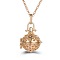 Alloy Cage Pendant Necklaces, Box Chain Necklaces