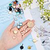 SUPERFINDINGS DIY Blank Dome Dangle Earring Making Kit DIY-FH0005-06-4