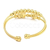 Rack Plating Brass Bangles BJEW-B106-09G-3