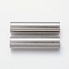 Tarnish Resistant 304 Stainless Steel Tube Beads STAS-P128-08-2