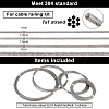 BENECREAT 4Roll 304 Stainless Steel Wire TWIR-BC0001-39-2