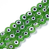 Handmade Evil Eye Lampwork Beads Strands LAMP-S191-02B-02-2