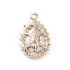 Alloy Rhinestone Pendants ALRI-C008-54LG-3