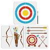 MAYJOYDIY US 1 Set Archery PET Hollow Out Drawing Painting Stencils DIY-MA0004-37B-1