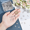 DICOSMETIC 288Pcs 36 Style 304 Stainless Steel Alphabet LetterA~Z Charms and Number 1~9 Charms STAS-DC0002-31-3