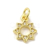 Brass Micro Pave Cubic Zirconia Charms KK-M283-23B-01-1