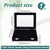8 Slot Velvet Jewelry Ring Presentation Boxes VBOX-WH0016-01B-2