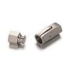 304 Stainless Steel Matte Bayonet Clasps STAS-O086-05-2
