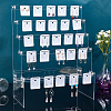 DIY 5-Tier Stairs Shape Acrylic Earring Displays Holder Set ODIS-WH0029-64B-5