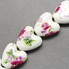 Handmade Printed Porcelain Beads PORC-Q152-11-2
