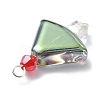 Electroplate Transparent Glass Beaded Pendents PALLOY-JF02116-4