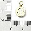 Brass Micro Pave Colorful Cubic Zirconia Pendants KK-H475-18G-01-3