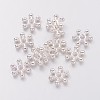 Snowflake Alloy Spacer Beads X-TIBEB-0581-S-NR-1