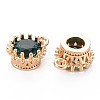 Brass Micro Pave Cubic Zirconia Charms KK-S356-772E-2