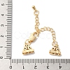 Brass Micro Pave Cubic Zirconia Chain Extender KK-G503-02G-3