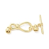 Brass Toggle Clasps KK-Z083-09G-1