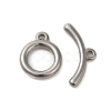 Non-Tarnish 304 Stainless Steel Toggle Clasps STAS-Q324-08P-1