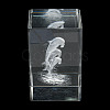 3D Laser Engraving Animal Glass Figurine DJEW-R013-01F-4