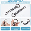 Unicraftale 2Pcs Aluminum & Iron & Zinc Alloy Oval Link Purse Strap Extenders FIND-UN0003-19B-4