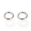 304 Stainless Steel Round Rings X-STAS-S066-16-6mm-2