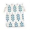 Polycotton(Polyester Cotton) Packing Pouches Drawstring Bags ABAG-S003-05F-2