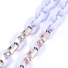 Personalized Acrylic & CCB Plastic Cable Chain Necklaces NJEW-JN02824-01-3