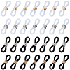 SUNNYCLUE 120Pcs 4 Colors Silicone Eyeglasses Chains Loop Ends AJEW-SC0002-54-1