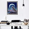 Moon Night Howling Wolf on the Peak Diamond Painting Kits for Adults PW-WG91085-01-1