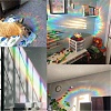 Waterproof PVC Colored Laser Stained Window Film Static Stickers DIY-WH0314-114-5