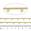 Ion Plating(IP) 304 Stainless Steel Curb Chains AJEW-Q150-04G-01-2