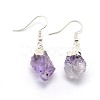 Natural Amethyst Dangle Earring EJEW-F173-D01-S-2