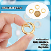 Unicraftale 3Pcs 201 Stainless Steel Spring Gate Rings STAS-UN0048-38-4