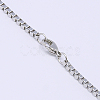 Great Valentines Day Gift 304 Stainless Steel Box Chain Necklaces X-NJEW-507L-11-2