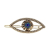 Turkish Evil Eye Metal Rhinestone Hollow Hair Barrettes PW-WG6A3B9-01-1