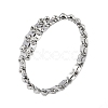 Brass Crystal Rhinestone Bangles for Women BJEW-H609-01P-1