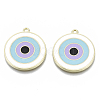 Alloy Enamel Pendants ENAM-N050-05-2