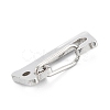 304 Stainless Steel Keychain Clasp Findings STAS-C024-22P-3