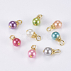 Glass Pearl Pendants IFIN-F142-06G-1