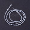 Electroplate Glass Beads Strands GLAA-F076-FR14-2