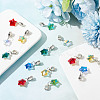 30Pcs 6 Colors Glass European Dangle Charms PALLOY-GO00005-4