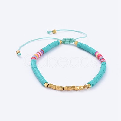 Adjustable Braided Bead Bracelets BJEW-JB05098-04-1